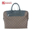 LOUIS VUITTON ルイヴィトン M54019 モノグラムマカサー ポルトドキュマンジュール PDJ 2WAYバッグ ショルダーバッグ トートバッグ ハンドバッグ ビジネスバッグ モノグラムマカサーキャンバス メンズ ブラウン 【中古】(4)
