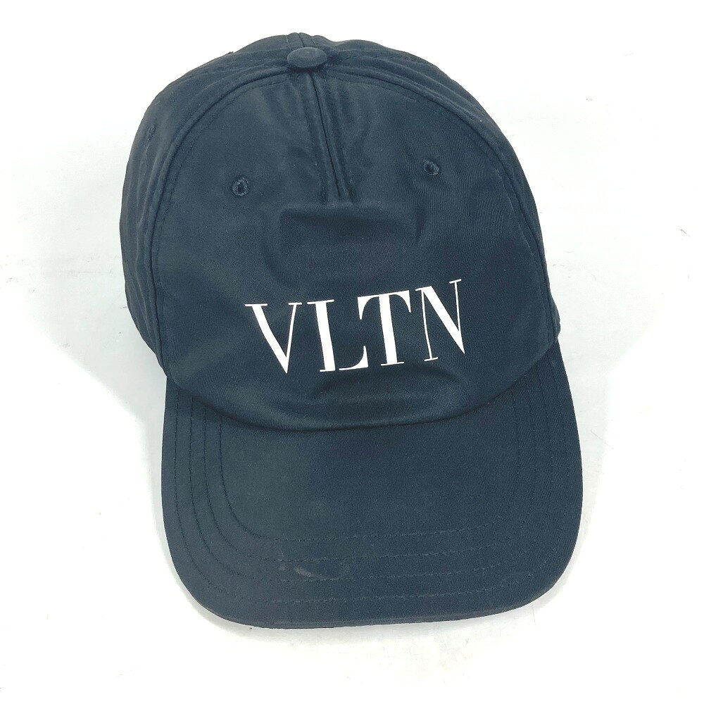 ブランドショップ リファレンスのVALENTINO ヴァレンティノ バイカラー ロゴ VLTN 帽子 キャップ帽 ベースボール キャップ ナイロン メンズ ブラック 【中古】｜アングル2