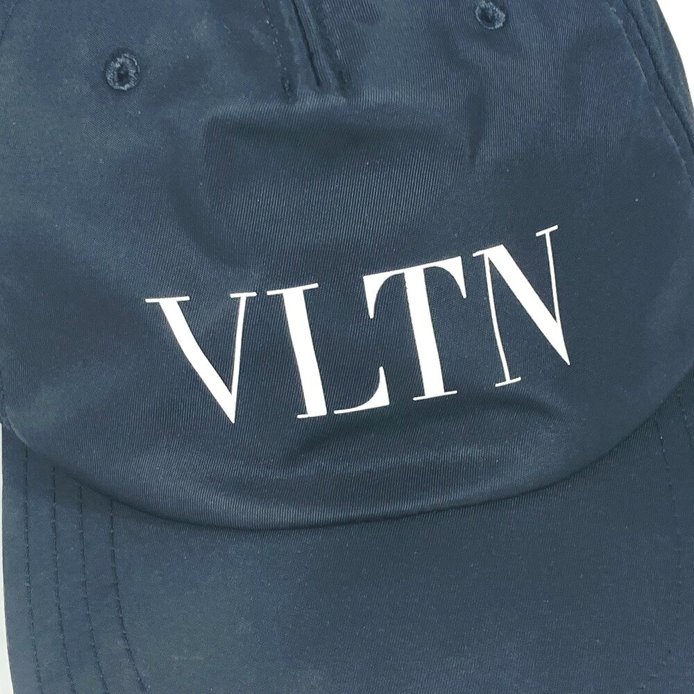 ブランドショップ リファレンスのVALENTINO ヴァレンティノ バイカラー ロゴ VLTN 帽子 キャップ帽 ベースボール キャップ ナイロン メンズ ブラック 【中古】｜アングル3