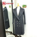 CHANEL シャネル P75847 ココマーク カメリアボタン Pコート ロング アウター アパレル ロングコート ウール/カシミヤ レディース グレー 新品...