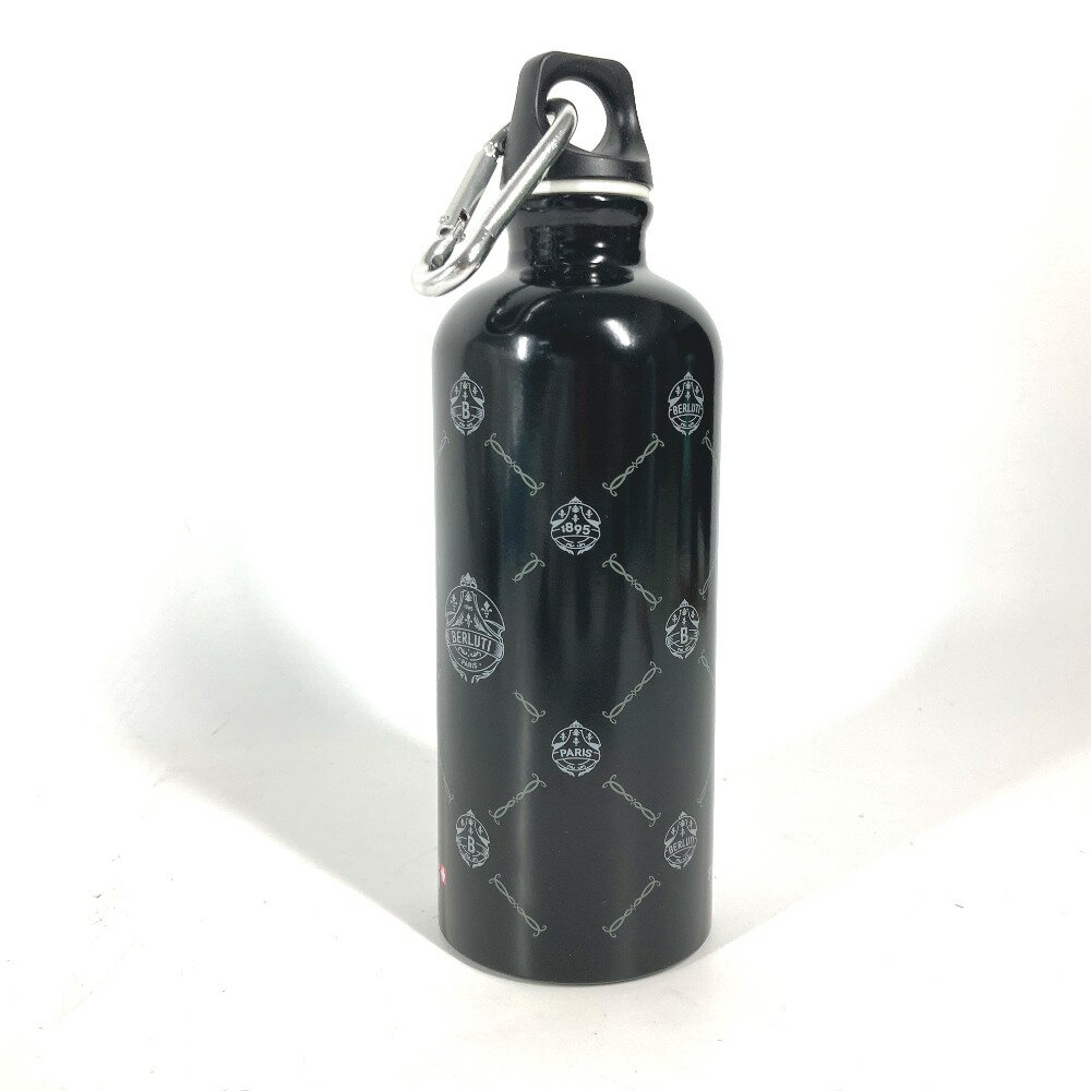 Berluti ベルルッティ SIGGコラボ シグ 水筒 ウォーターボトル カラビナ付き タンブラー SS メンズ ブラック 未使用 【中古】