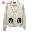 LOUIS VUITTON ルイヴィトン 1AFPXX シグネチャーライト LVロゴ アパレル ニット トップス 羽織り ステッチ 24SS カーディガン コッ...