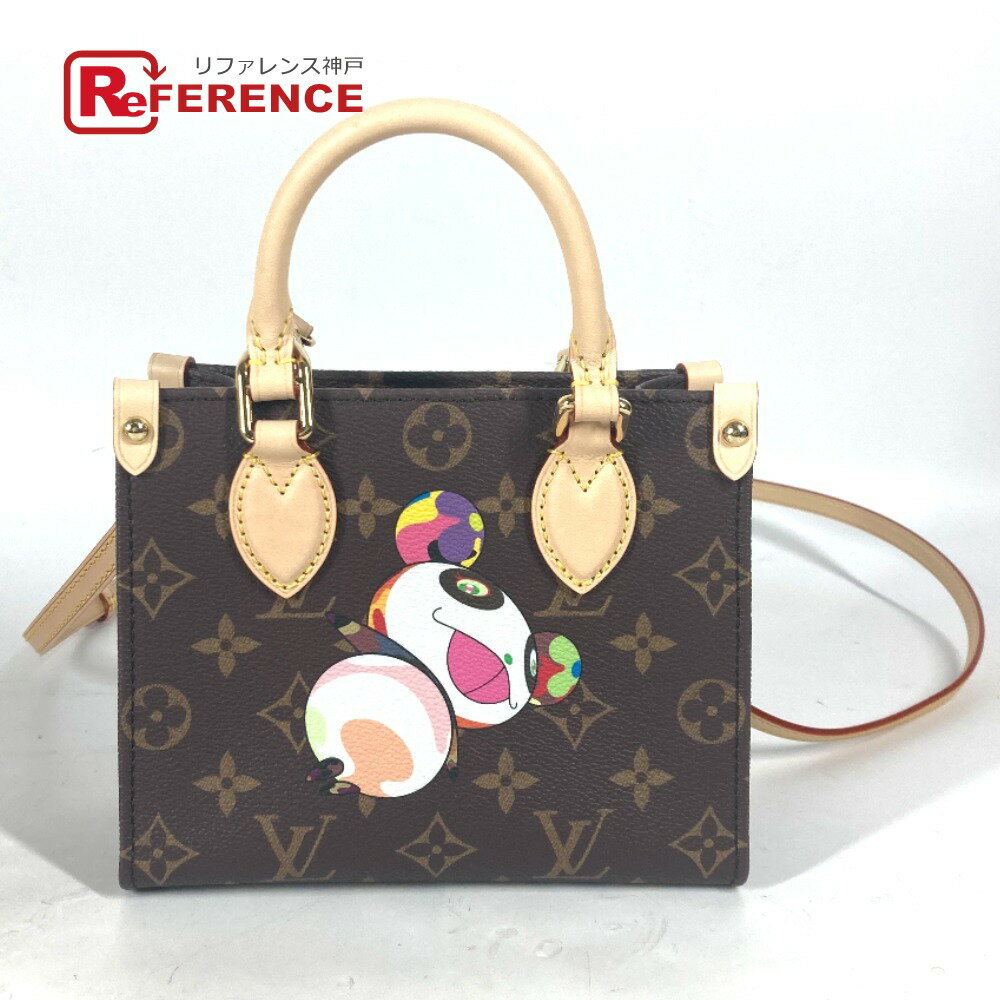LOUIS VUITTON ルイヴィトン M13668 LV × TM オンザゴー BB モノグラム 村上隆 ハンドバッグ モノグラムキャンバス ユニセックス ブラウン 【新品】のサムネイル