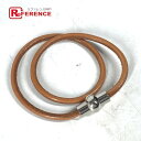HERMES エルメス 2重ブレスレット アクセサリー チョーカー レザー ユニセックス ブラウン 【中古】
