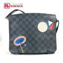 LOUIS VUITTON ルイヴィトン N41054 ダミエグラフィット ステッカーズ ディストリクトPM カバン 斜め掛け フラップ ショルダーバッグ ダミ...