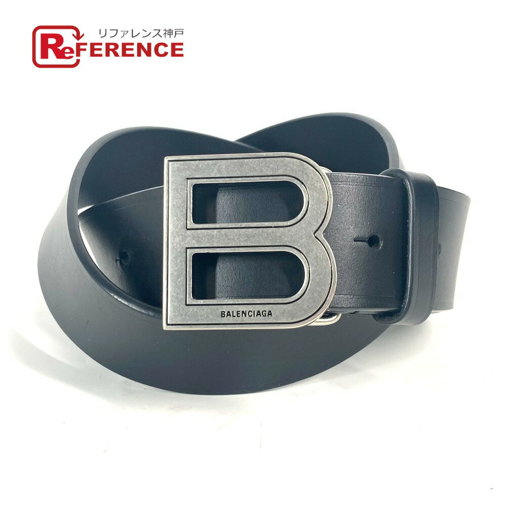 BALENCIAGA バレンシアガ 655956 Bバックル アクセサリー ベルト レザー ユニセックス ブラック 【中古】