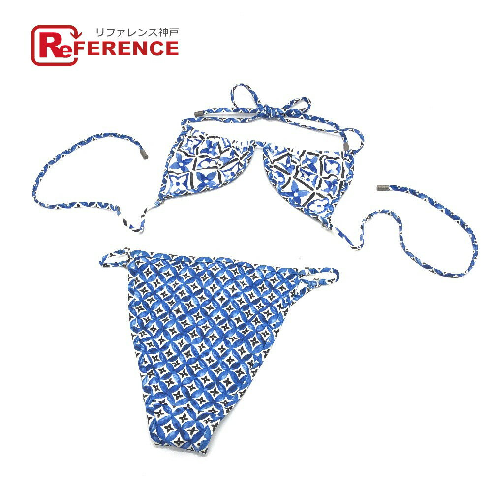 LOUIS VUITTON ルイヴィトン 1ABQ01&1ABPZL LV バイ・ザ・プール モノグラムフラワータイル ビキニトップ&ボトムス セット 水着 水...