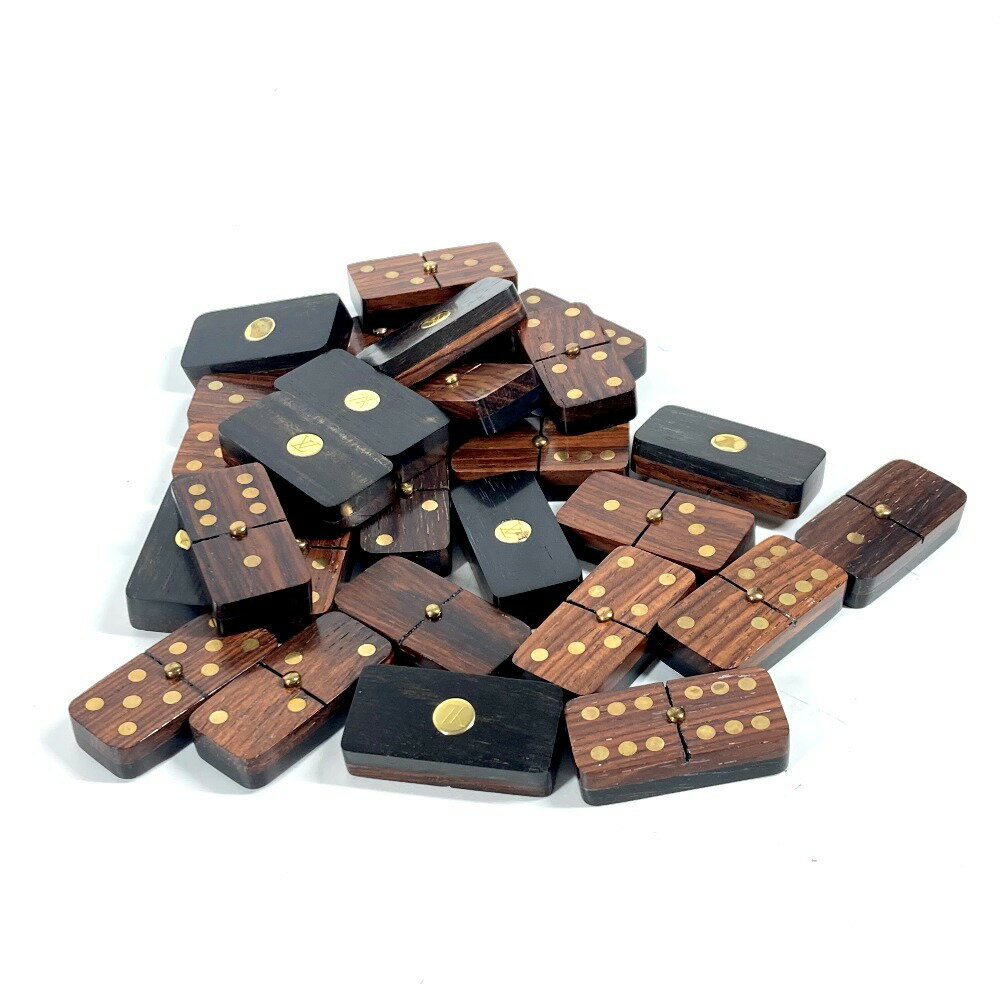 LOUIS VUITTON ルイヴィトン モノグラム コフレドミノセット ドミノ インテリア ゲーム おもちゃ 雑貨 モノグラムキャンバス キッズ ブラウン 【中古】