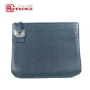 HERMES エルメス ロゴ シティホール セカンドバッグ PM セカンドバッグ カバン ポーチ クラッチバッグ エプソン ユニセックス ブラック 【中古】