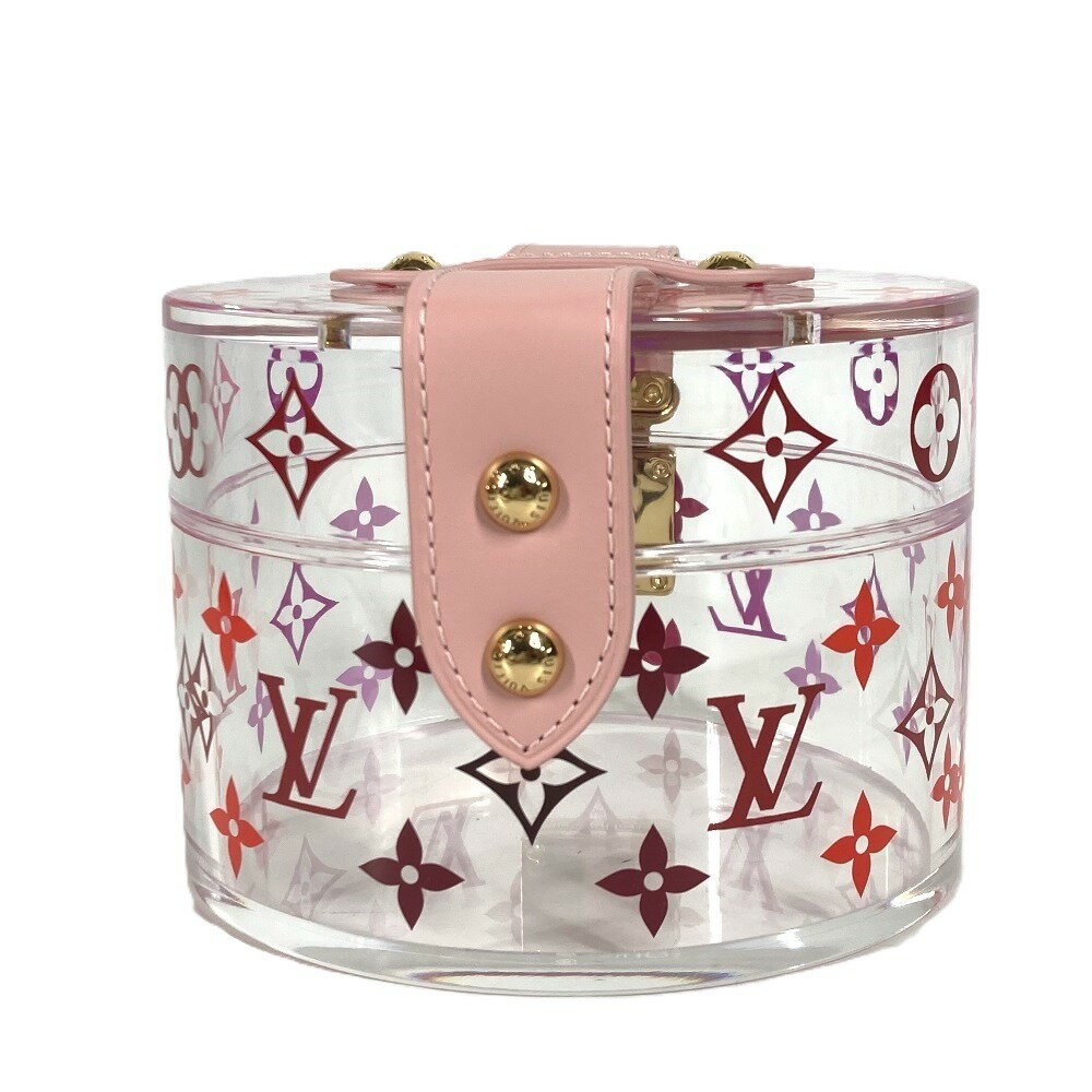 LOUIS VUITTON ルイヴィトン GI0840 モノグラム ボワット・スコット アクセサリーケース ジュエリーケース インテリア BOX 小物入れ レザー レディース ピンク 未使用 【中古】