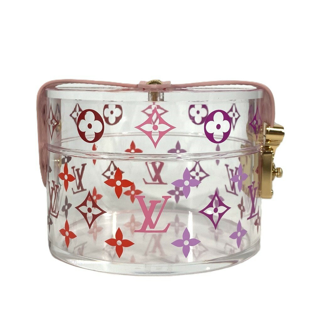 LOUIS VUITTON ルイヴィトン GI0840 モノグラム ボワット・スコット アクセサリーケース ジュエリーケース インテリア BOX 小物入れ レザー レディース ピンク 未使用 【中古】