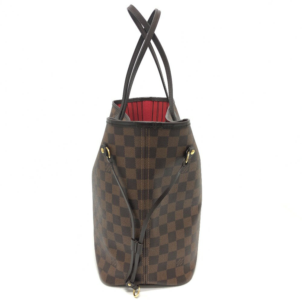 LOUIS VUITTON ルイヴィトン N41358 ネヴァーフルMM ポーチ付き カバン トートバッグ バッグ ハンドバック トートバッグ ダミエキャンバス レディース エベヌ ブラウン 【中古】
