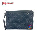 LOUIS VUITTON ルイヴィトン M80142 モノグラム ポシェット A4 リバーシブル カバン ポーチ ストラップ付 クラッチバッグ ナイロン ユニ...