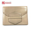 HERMES エルメス ヴィンテージ フラップ ベルト カバン ポーチ フラップ クラッチバッグ レザー ユニセックス ベージュ系 【中古】