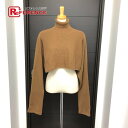 LE CIEL BLEU ルシェルブルー 20A61304 長袖ロングスリーブ ニット 長袖 ニット コットン レディース ブラウン 【中古】