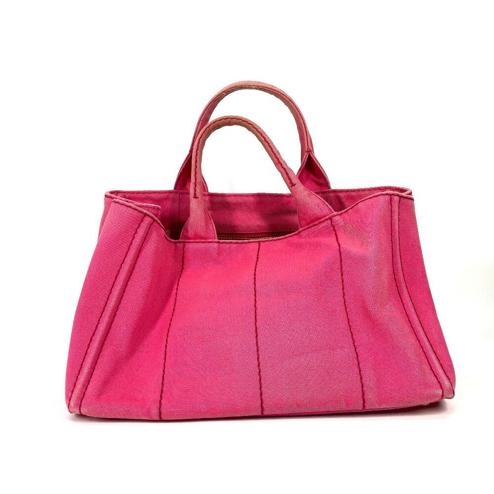 PRADA プラダ 1BG642 カナパ ロゴ M カバン ハンドバッグ トートバッグ キャンバス...