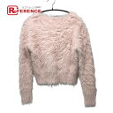 DOUBLE STANDARD CLOTHING ダブルスタンダードクロージング 0209-220-224 ロングシャギー ファー ニット 長袖 ニット長袖 ニ...