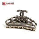 CHANEL シャネル 98P ヘアクリップ CC ココマーク ロゴ ヘアアクセサリー ヘアピン メタル レディース シルバー 【中古】