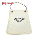 HERMES エルメス サックアリーヌGM カバン 肩掛け ショルダーバッグ コットン ユニセックス ホワイト 【中古】(4)