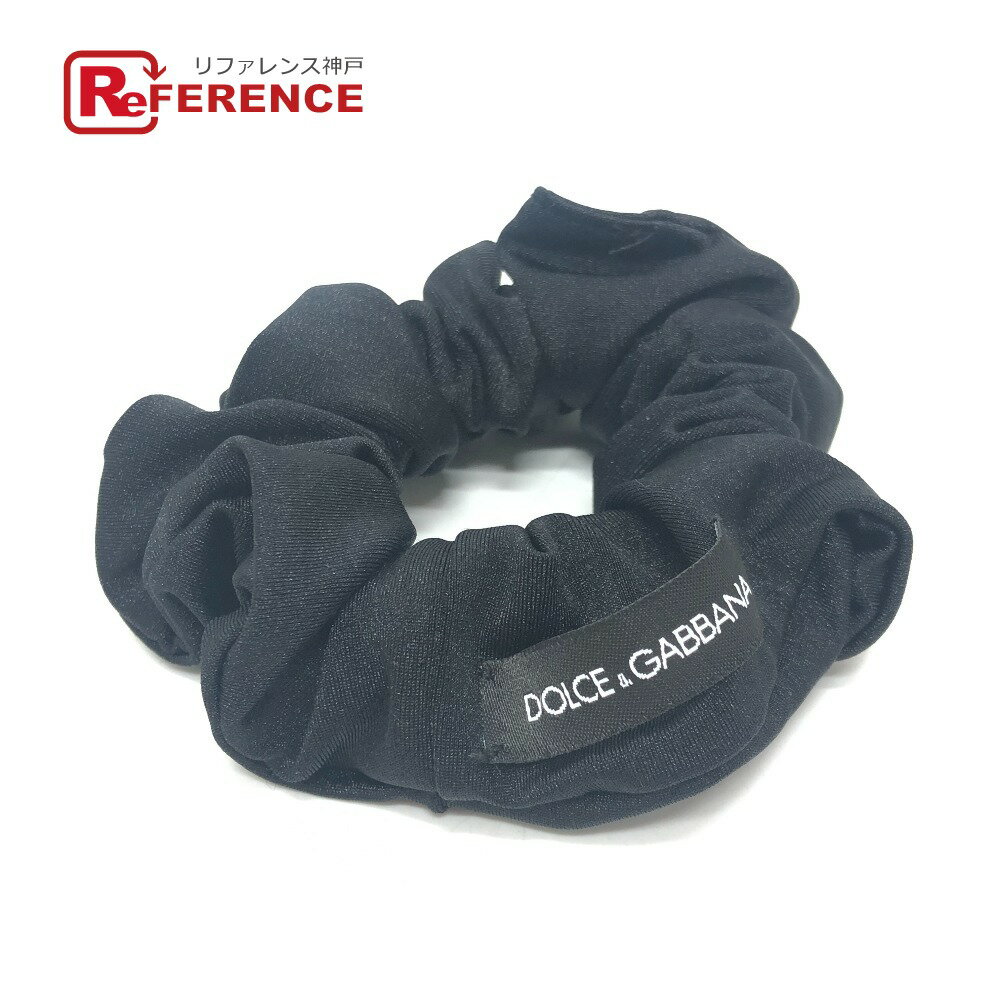 DOLCE&GABBANA ドルチェアンドガッバーナ ヘアゴム ヘアアクセサリー シュシュ ヘアゴム ゴム ヘア シュシュ ナイロン レディース ブラック 未使...