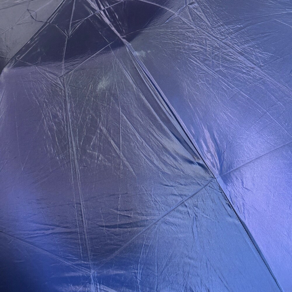 YVES SAINT LAURENT イヴ・サンローラン 無地 折り畳み 傘 ナイロン ユニセックス ネイビー 【中古】