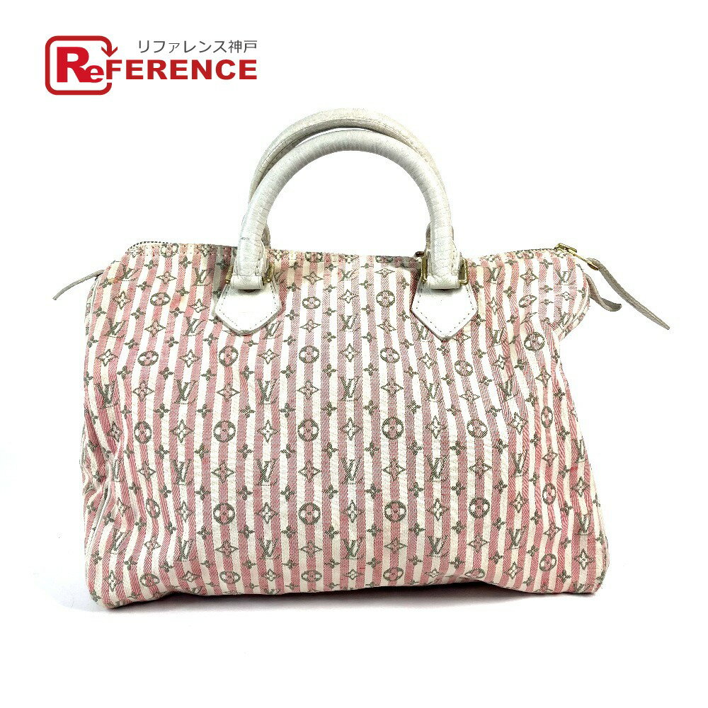 LOUIS VUITTON ルイヴィトン M95501 モノグラム・ミニ・ラン クロワゼット スピーディ30 ミニボストンバッグ カバン ハンドバッグ モノグラムミニランキャンバス レディース ルージュ ピンク 【中古】