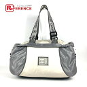 CHANEL シャネル スポーツ CC ココマーク ショルダーバッグ 肩掛け トラベルバッグ 旅行バッグ ボストンバッグ ナイロン レディース グレー 【中古】