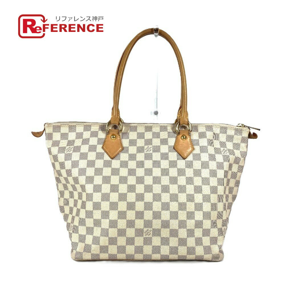 LOUIS VUITTON ルイヴィトン N51185 ダミエアズール サレヤMM カバン 肩掛け トートバッグ ショルダーバッグ ダミエアズールキャンバス レディース ホワイト 【中古】