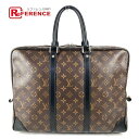 LOUIS VUITTON ルイヴィトン M40225 モノグラムマカサー ポルトドキュマン・ヴォワヤージュ PDV カバン トートバッグ ビジネスバッグ モノ...