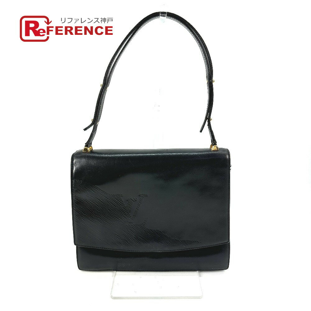 LOUIS VUITTON ルイヴィトン M63932 オペラライン デルフ トートバッグ フラップ カバン ハンドバッグ レザー レディース ブラック 【中古】