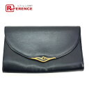 CARTIER カルティエ ヴィンテージ サファイアライン カバン ポーチ クラッチバッグ レザー ユニセックス ネイビー 【中古】