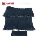 CHANEL シャネル P36906 マフラー&スヌード&襟 3点セット マフラーレーヨン レディース ブラック 【中古】