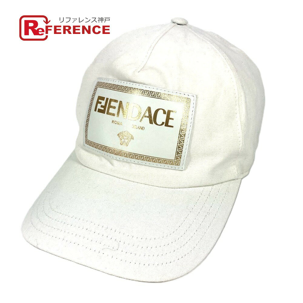 FENDACE キャップ ホワイト 白 ロゴキャップ 帽子