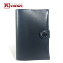 HERMES エルメス RMS ロゴ パスポートカバー ステーショナリー パスポートケース レザー ユニセックス ブラック 未使用 【中古】