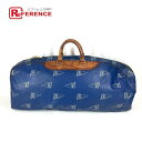 LOUIS VUITTON ルイヴィトン LVCUP ルイヴィトンカップ 横長 カバン 旅行バッグ トラベルバッグ ボストンバッグ PVC /レザー ユニセックス ブルー 【中古】