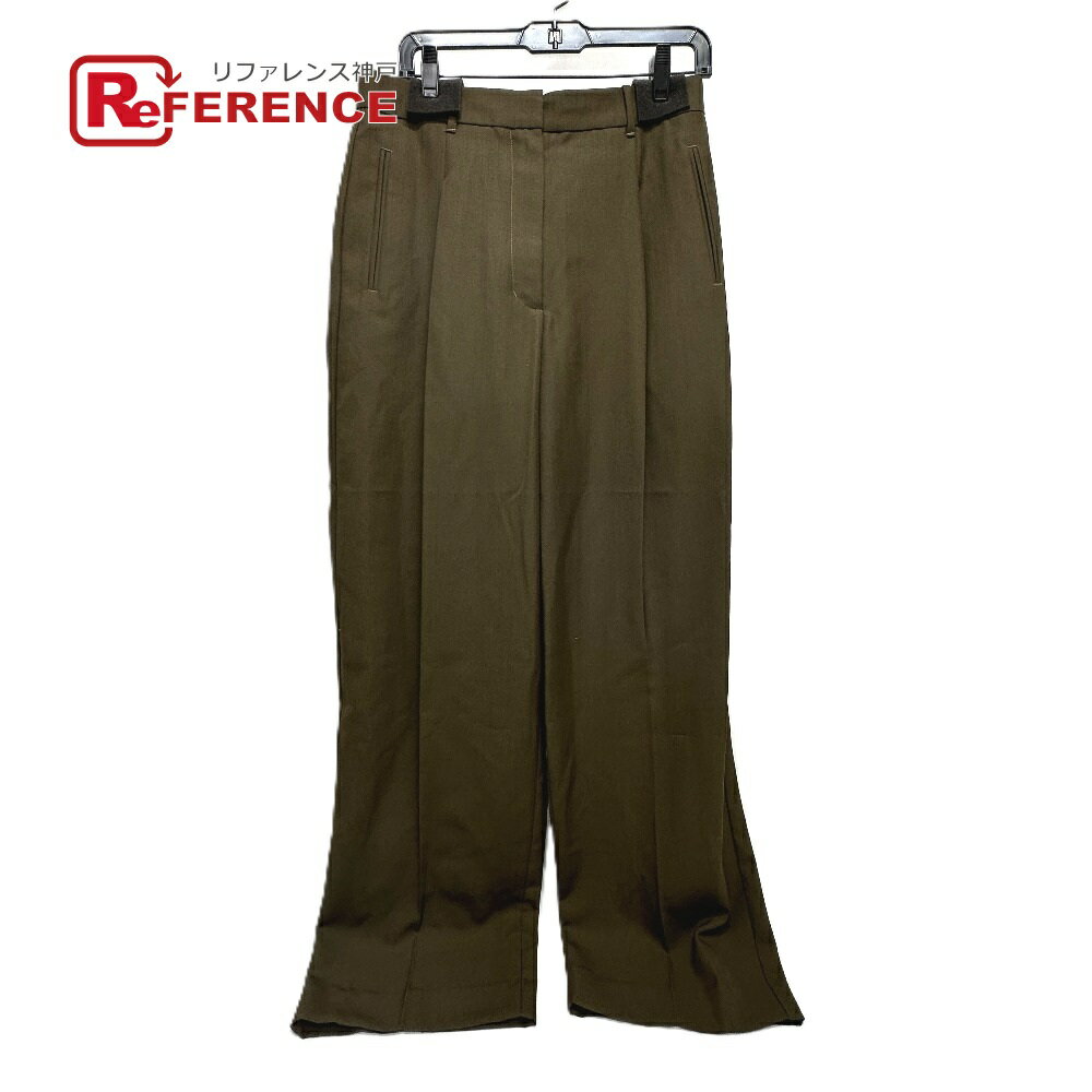 3.1 phillip lim スリーワンフィリップリム F2225977EGPW プリーツ エクストラワイド アパレル パンツ ポリエステル レディース カーキ 未使用 【中古】
