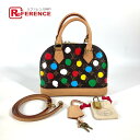 LOUIS VUITTON ルイヴィトン M46431 モノグラム ペインティッド ドット 草間彌生 LV × YK アルマBB 2WAYバッグ ショルダーバッグ 斜め掛け カバン ハンドバッグ モノグラムキャンバス レディース ブラウン 【中古】(4)