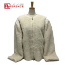 MAX MARA マックスマーラ 2411081021 テディベア ジップアップ ジャケット アパレル ジャケット アルパカ レディース ホワイト 未使用 【中古】
