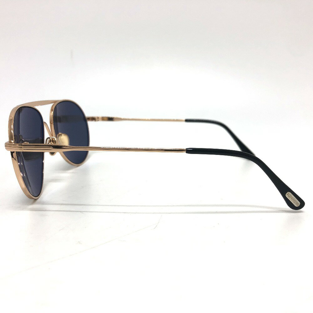 TOM FORD トムフォード TF773 28A ディアドロップ アイウェア サングラス メタル メンズ ブラック 新品同様 【中古】