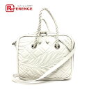 BALENCIAGA バレンシアガ 466541 キルティング ブランケットスクエアS 2WAYバック カバン バッグ ショルダー ハンドバック ハンドバッグ レザー レディース ホワイト 【中古】
