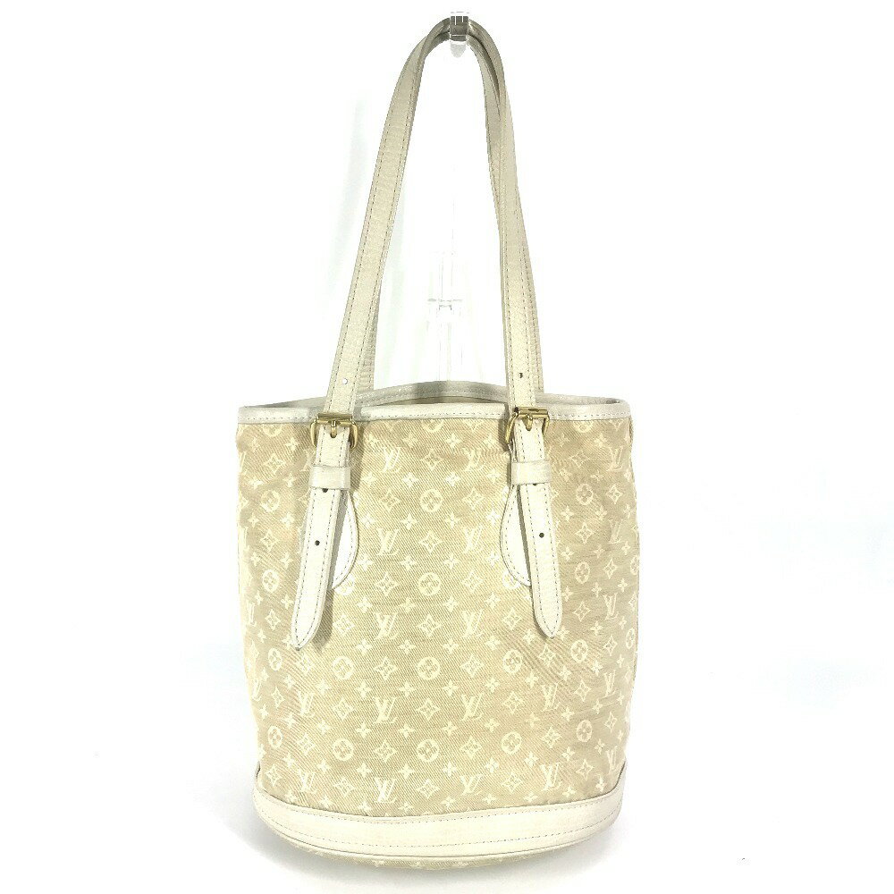 LOUIS VUITTON ルイヴィトン M95316 モノグラムミニラン バケットPM カバン 肩掛け ばけつ型 ショルダーバッグ モノグラムミニランキャンバス レディース デュンヌ ベージュ 【中古】 2