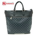 LOUIS VUITTON ルイヴィトン N41588 ニューポート カバン トートバッグ ダミエコバルトキャンバス メンズ ネイビーxブラック ブラック 【中...