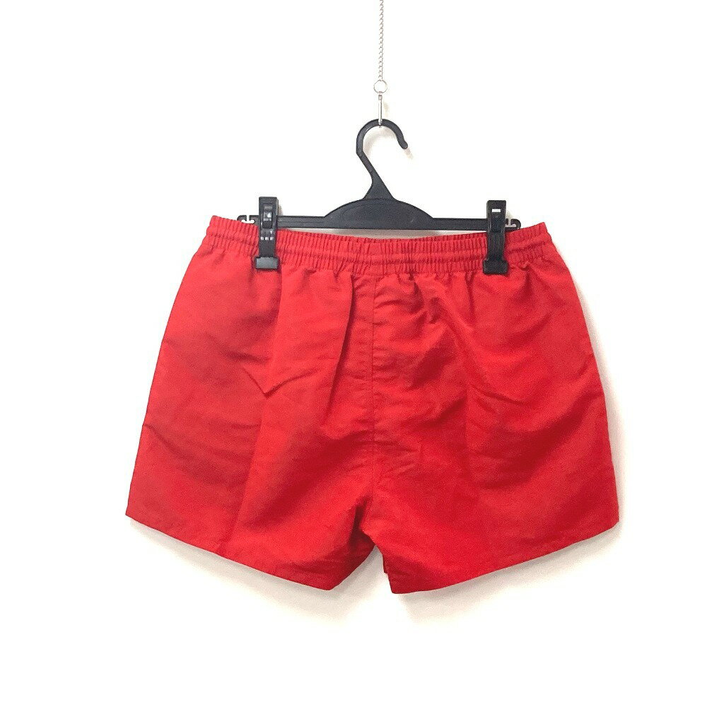 BALENCIAGA バレンシアガ 657033 ショーツ ボトムス ズボン ロゴ スイムウエア スィムウエア メンズ水着 水着 ポリエステル メンズ レッド 未使用 【中古】