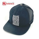 CHROME HEARTS クロムハーツ ロゴ 縦ロゴ 帽子 キャップ帽 ベースボール メッシュ キャップ ポリエステル /コットン ユニセックス ブラック 【...