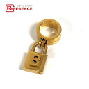 BALENCIAGA バレンシアガ 南京錠ロゴ アクセサリー リング・指輪 メタル メンズ ゴールド 11号 【中古】