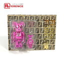 FENDI フェンディ 未開封 メディコムトイ BE@RBRICK ベアブリック FENDI FOREVER おもちゃ インテリア フィギュア オブジェ プラスチック ユニセックス ピンク 未使用 【中古】