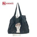 MONCLER モンクレール ロゴ ショルダーバッグ カバン トートバッグ エコバッグ ハンドバッグ ナイロン ユニセックス ブラック 【中古】