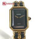 CHANEL シャネル プルミエール クォーツ 腕時計 プルミエール 時計 レディース ウォッチ 腕時計 メタル /レザー レディース ブラック 【中古】