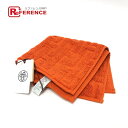 HERMES エルメス タオル ステアーズ ハンドタオル タオル コットン ユニセックス オレンジ 【新品】