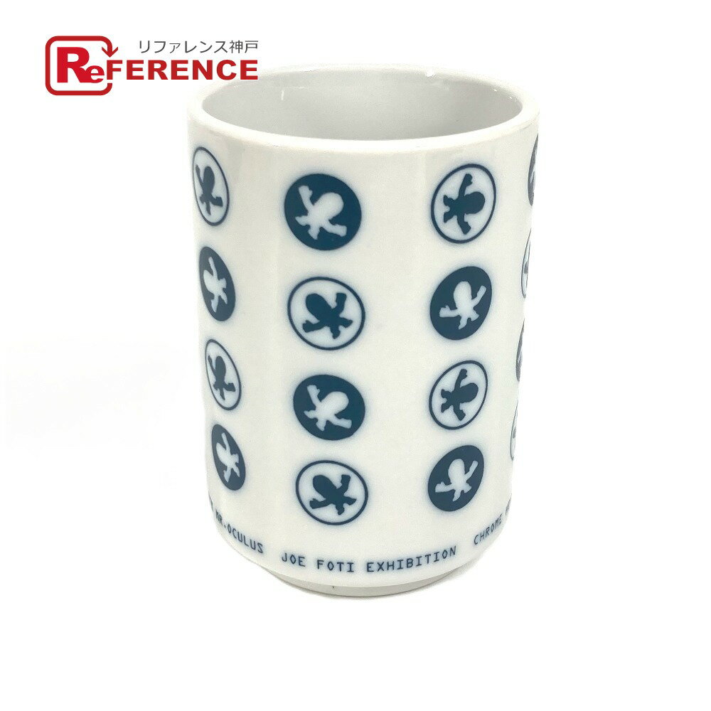 CHROME HEARTS クロムハーツ JoeFoti ジョーフォティ 湯呑み ゆのみ コップ カトラリー グラス 陶器 メンズ ホワイト 未使用 【中古】